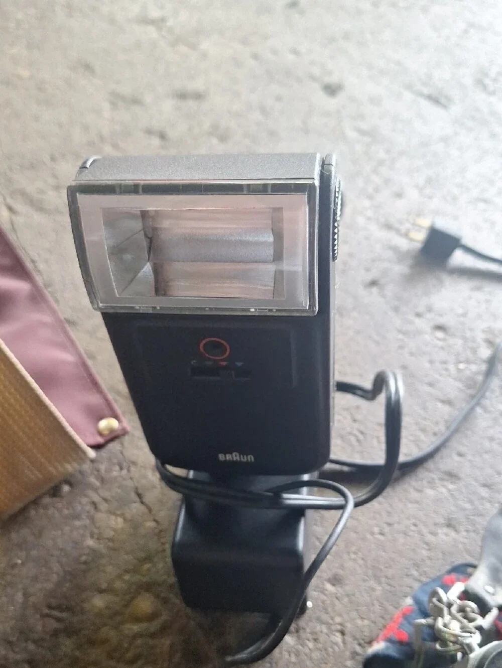 Vintage SLR Camera with Accessories - Silver and Black